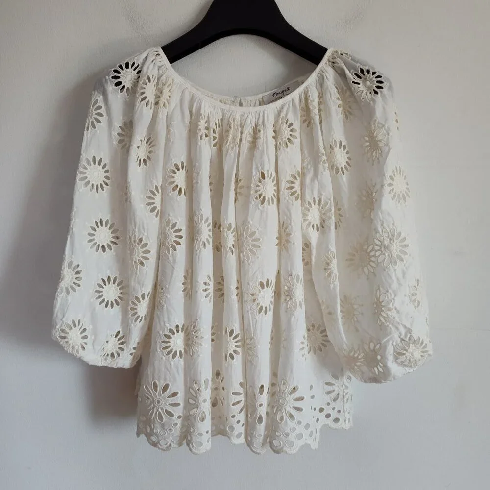 Madewell Embroidered Top